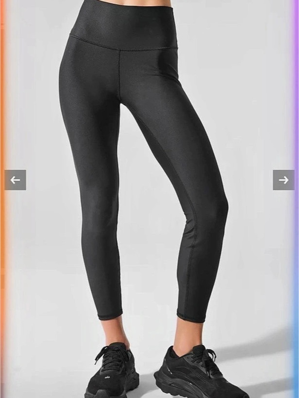 Alo Black Airbrush Leggings Size Medium NWT